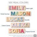 Personalised Name Puzzle | girl colour examples